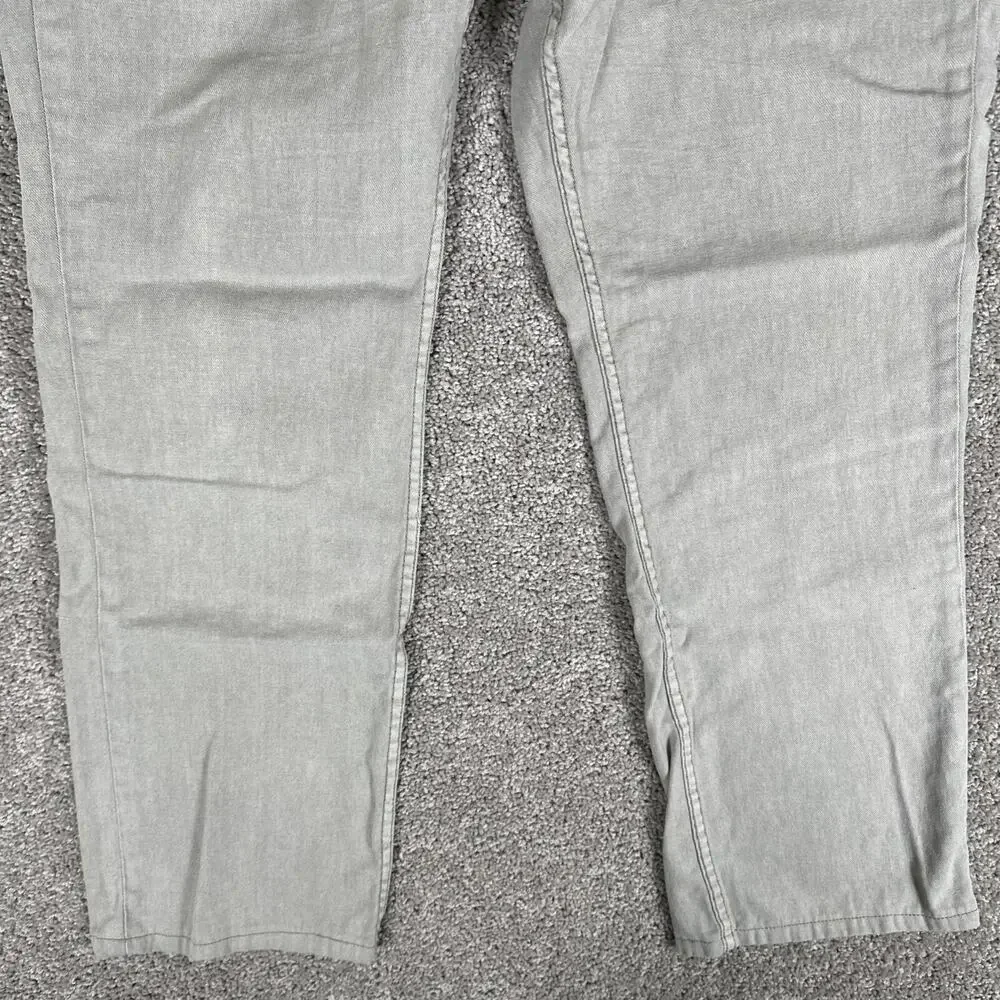Tommy Bahama Pants Mens 38x34* Light Pigment Dye Gray Linen Cotton Blend (38x30)